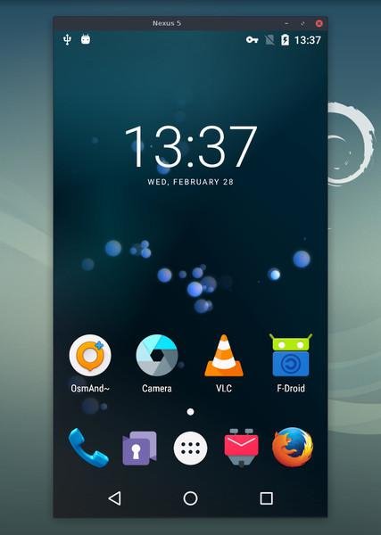 ScreenBridge screenshot showing Android mirroring